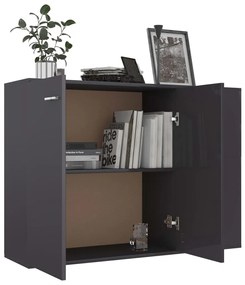 Aparador 105x30x75 cm contraplacado cinzento