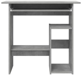 Secretária 80x45x74 cm derivados de madeira cinzento cimento