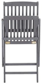 Cadeiras exterior dobráveis c/ almofadões 6 pcs acácia maciça