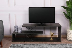 Móvel TV Zigzag – Castanho Escuro – 120x40x30 cm