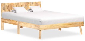 288440 vidaXL Estrutura de cama 120x200 cm madeira de mangueira maciça