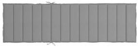 Almofadão p/ espreguiçadeira 200x70x3 cm tecido oxford cinzento