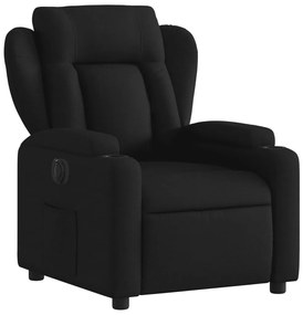 Poltrona elétrica reclinável tecido preto