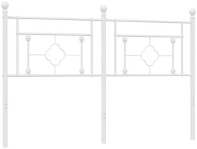 Cabeceira de cama 150 cm metal branco