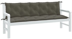 vidaXL Almofadões banco jardim 2pcs 180x50x7cm mesclado tecido