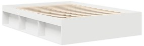 Estrutura de cama de casal 135x190 cm branco