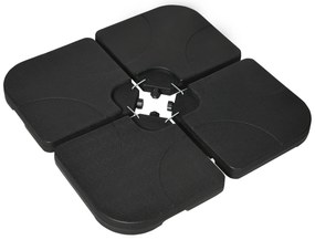 Conjunto de Pesos para Base de Chapéu de Sol de 4 Peças Base para Chap