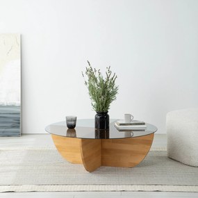 Mesa de Centro Lily – Carvalho – 90x30x90 cm