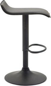 Conjunto de 2 bancos bar Dyn V2 em couro sintético Preto