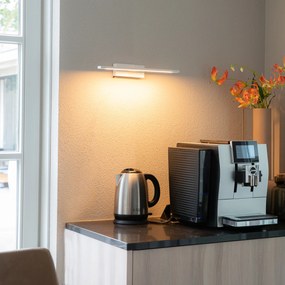 Aplique de parede branco 41,5 cm com LED IP44 - Jerre