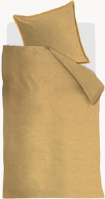 Conjunto de roupa de cama em algodão Fraying Yelw, conjunto de 2
