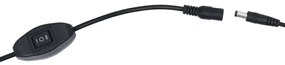 Lâmpada de aquário LED com braçadeiras 90-105 cm azul e branco