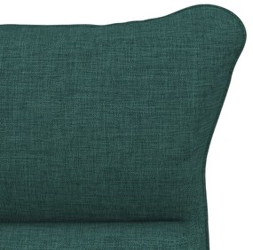 Poltrona Relaxante vidaXL Verde Escuro em Tecido