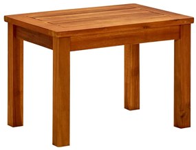 Mesa de centro p/ jardim 50x35x36 cm madeira de acácia maciça