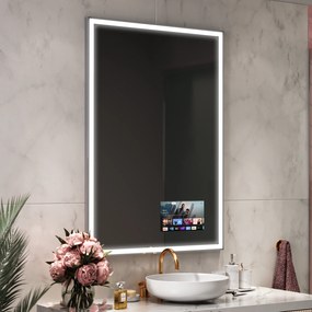 Espelho para Banheiro com Iluminação LED L01  x=40 x   y=40 cm