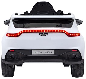 Carro elétrico para Crianças 12V 4x4 Aston Martin DBX Rodas de EVA, Assento de couro Branco