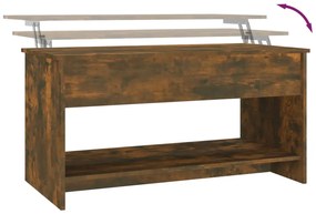 Mesa de centro 102x50x52,5cm madeira processada carvalho fumado