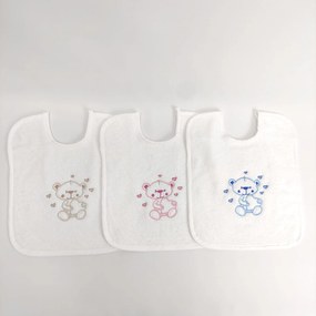 Babete Felpo Urso e Corações Personalizável