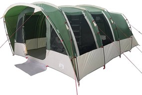 Tenda familiar túnel para 8 pessoas impermeável verde