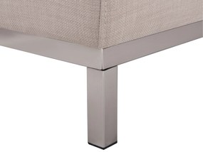 Sofá de canto em tecido creme à direita OSLO Beliani