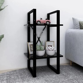 Estante com 2 prateleiras 40x30x70 cm derivados madeira preto