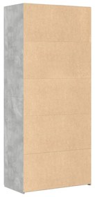 Armário alto 80x42,5x185 cm deriv. de madeira cinza cimento