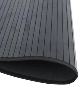 Tapete redondo 100 cm bambu preto