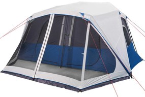 Tenda familiar c/ LED 10 pessoas libertação rápida azul-claro