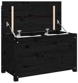 Banco 80x41x77 cm madeira de pinho maciça preto