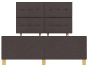 Estrutura de Cama vidaXL Castanho 140x200 cm Tecido