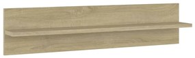 Estantes de parede 2pcs 80x11,5x18 cm contrapl. carvalho sonoma