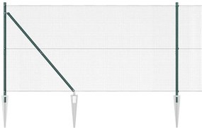 Cerca de Fio Soldado com 13 Postes de Ponta Verde 1.4x50 m Aço