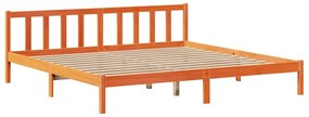 Cama com estante sem colchão 200x200 cm pinho maciço