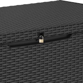 Caixa de arrumação para jardim Capri 302 L antracite