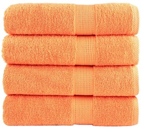 Toalhas de banho premium SOLUND 4pcs 70x140 cm 600 gsm laranja
