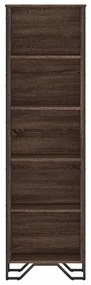 Estante 50x31x169 cm derivados de madeira carvalho castanho