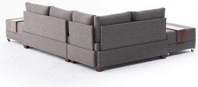 Sofá-Cama de Canto Fly – Castanho – 210x70x280 cm