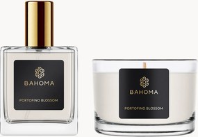 Ambientador em spray e vela perfumada Portofino Blossom, conjunto de 2 (flor de laranjeira, narciso, bergamota, folha verde)