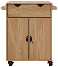 Carrinho de cozinha OTTA 59x45x80 cm madeira de pinho maciça