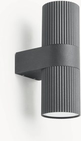 Candeeiro de parede com luz ascendente e descendente para exterior Kyklop Ripple