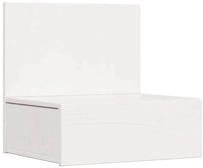 Mesa de Cabeceira Montada na Parede com gaveta 2 pcs Branco