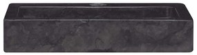 Lavatório de parede 38x24x6,5 cm mármore preto