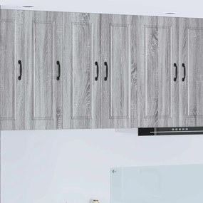 vidaXL Armário de Cozinha com prateleira Cinza Sonoma 30 x 31 x 80 cm