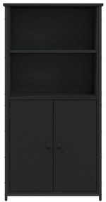 Aparador alto 62x36x121,5 cm derivados de madeira preto
