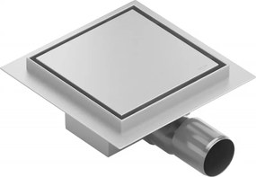 Mexen Flat-Q Ralo de chão quadrado M13 15 x 15 cm, inox - 1010015