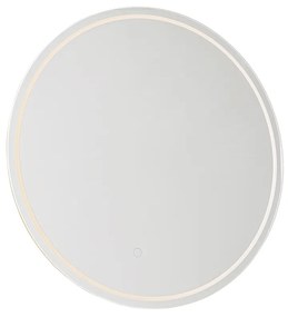 Espelho de banheiro moderno de 60 cm com LED e dimmer de toque - Sebas Moderno