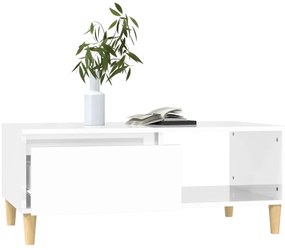 Mesa de centro 90x50x36,5 cm derivados madeira branco brilhante