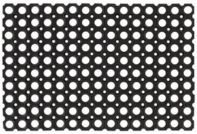 Tapete de porta retangular 40x60 cm borracha