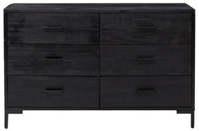 Aparador 110x35x70 cm pinho maciço preto