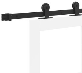 Porta Deslizante vidaXL com Kit de Ferragens 'ORKDAL'Branco Madeira Só